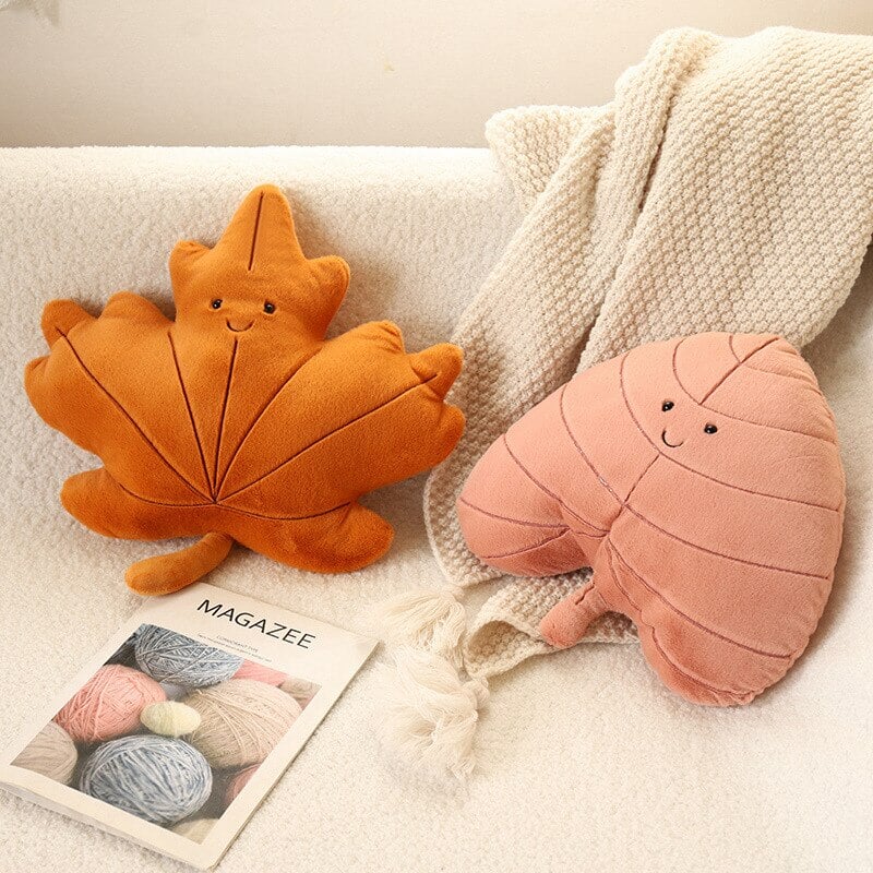 Cozy Autumn Leaves Plushie Collection