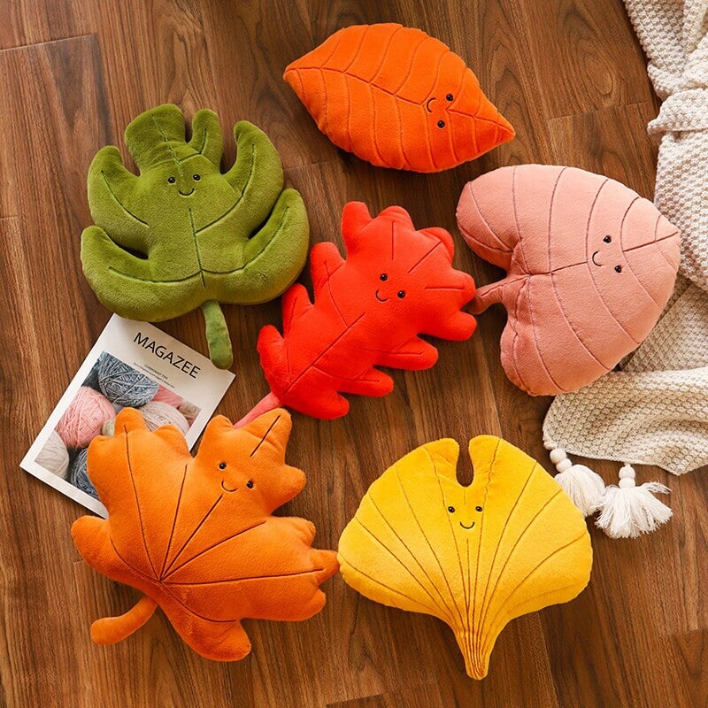 Cozy Autumn Leaves Plushie Collection