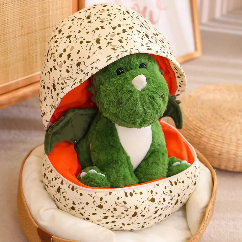 Delightful 2-in-1 Plush Baby Dragon Egg