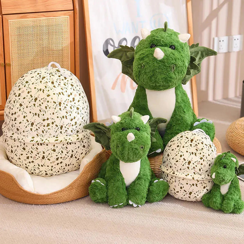 Delightful 2-in-1 Plush Baby Dragon Egg