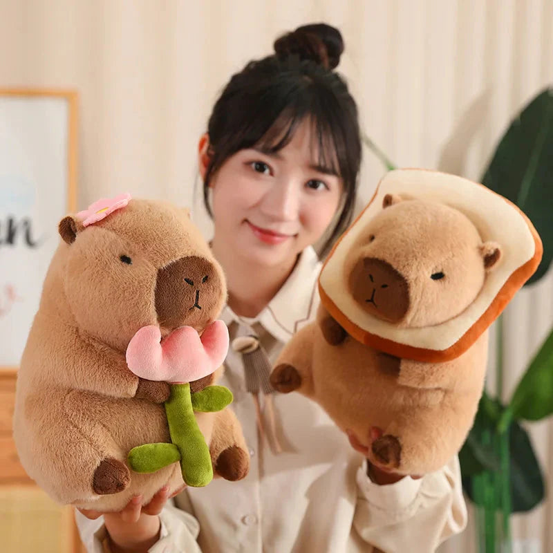 Adorable Kawaii Capybara Dress-Up Plushies for Babies