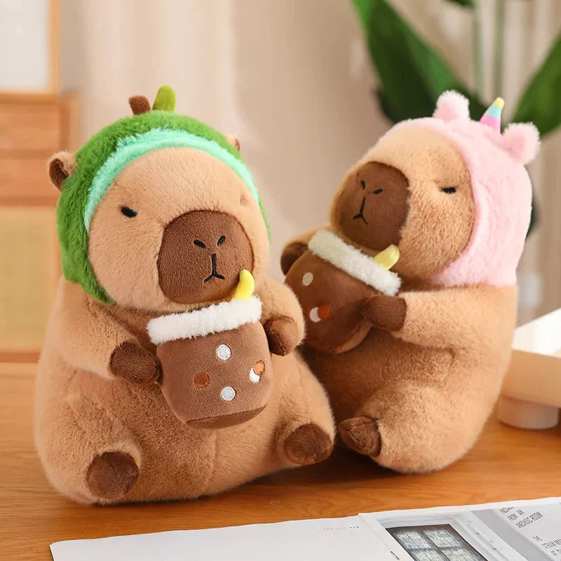 Adorable Kawaii Capybara Dress-Up Plushies for Babies