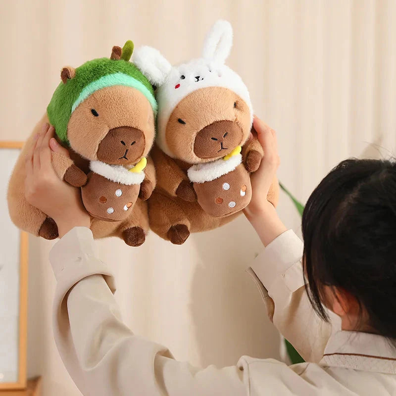 Adorable Kawaii Capybara Dress-Up Plushies for Babies
