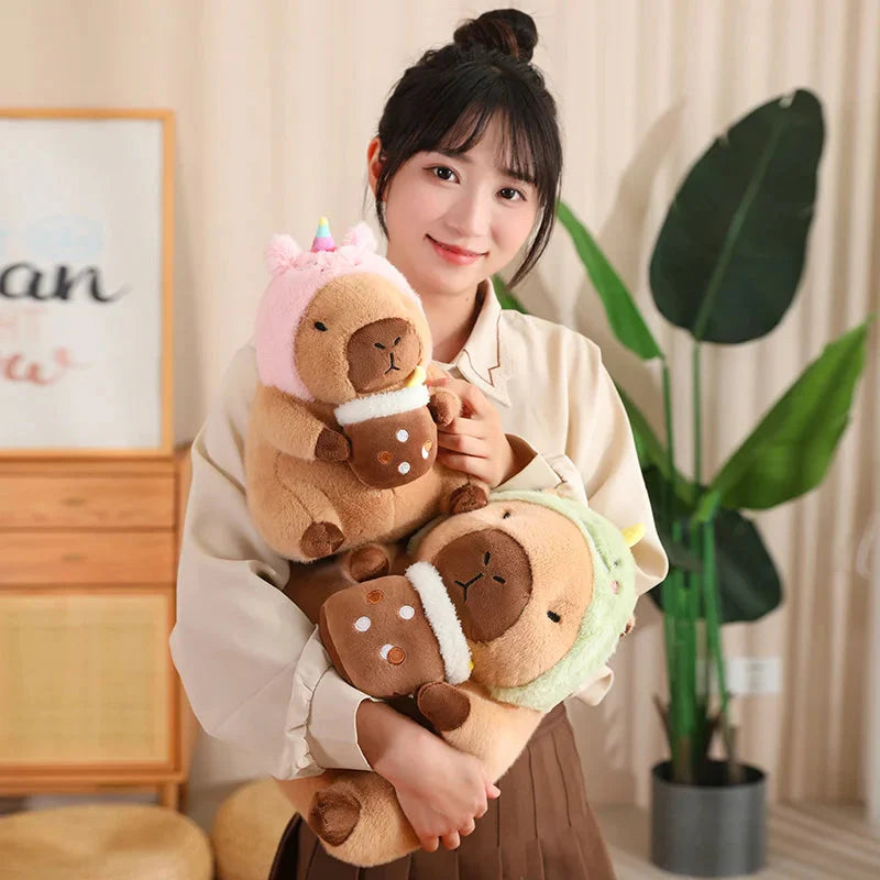 Adorable Kawaii Capybara Dress-Up Plushies for Babies