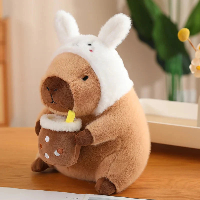 Adorable Kawaii Capybara Dress-Up Plushies for Babies