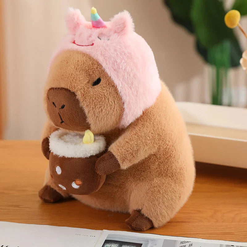 Adorable Kawaii Capybara Dress-Up Plushies for Babies