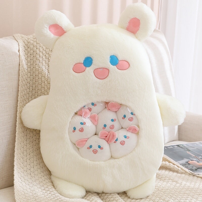 Adorable Plushie Collection: Koala, Dino, Bunny, and Panda Friends