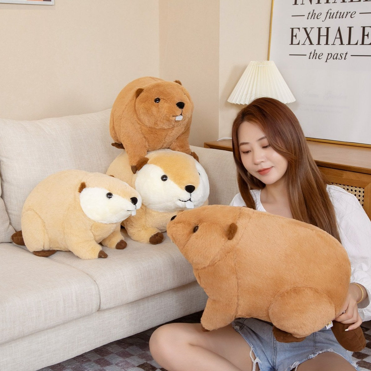 Cuddly Brown Beaver Plush Toy - Billy & Willy Edition