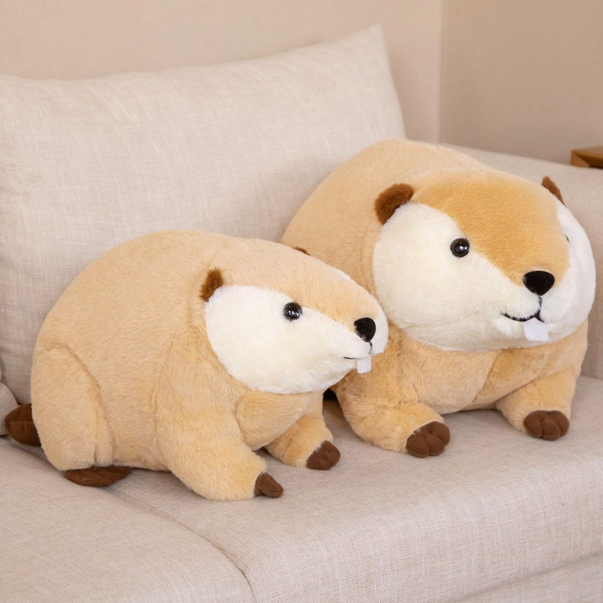 Cuddly Brown Beaver Plush Toy - Billy & Willy Edition