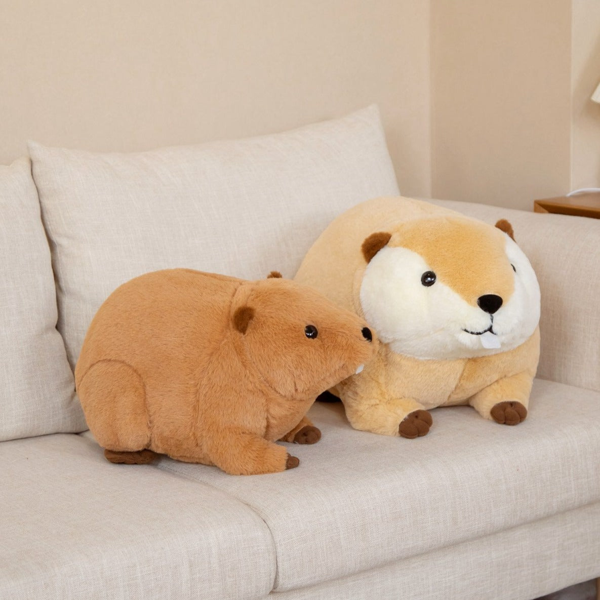 Cuddly Brown Beaver Plush Toy - Billy & Willy Edition