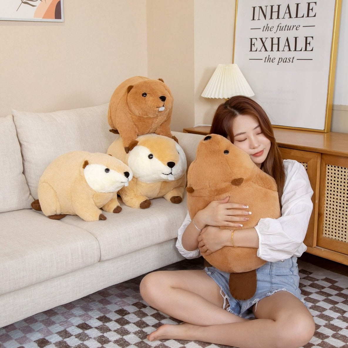 Cuddly Brown Beaver Plush Toy - Billy & Willy Edition