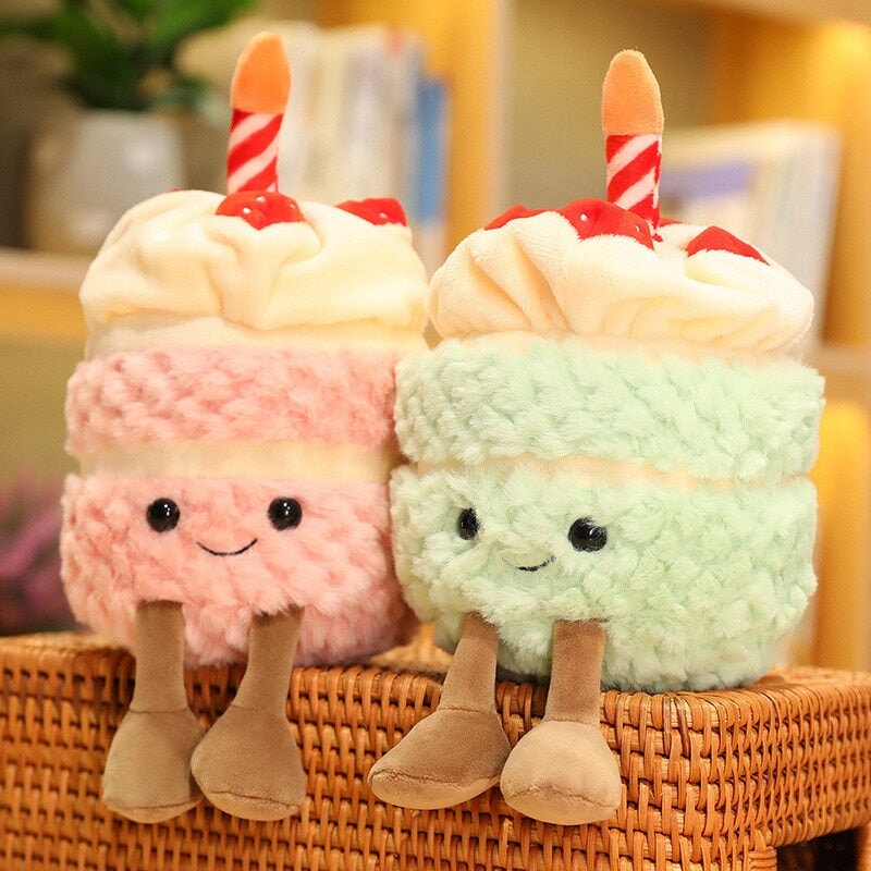 Festive Birthday Cake Plushie Pals