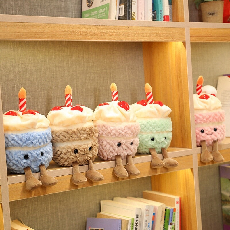 Festive Birthday Cake Plushie Pals
