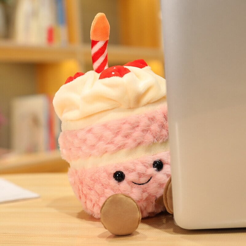 Festive Birthday Cake Plushie Pals