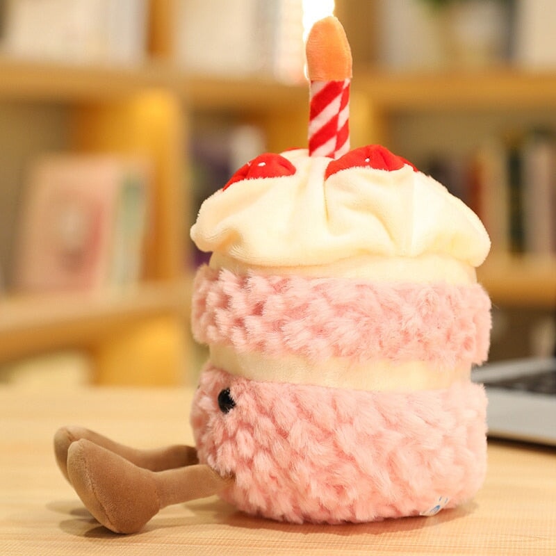 Festive Birthday Cake Plushie Pals