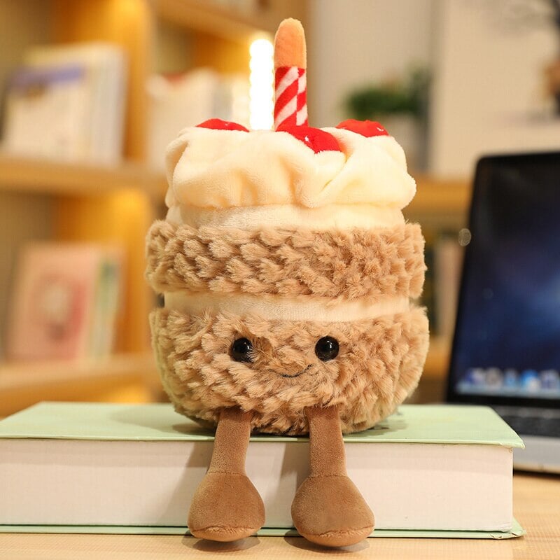 Festive Birthday Cake Plushie Pals