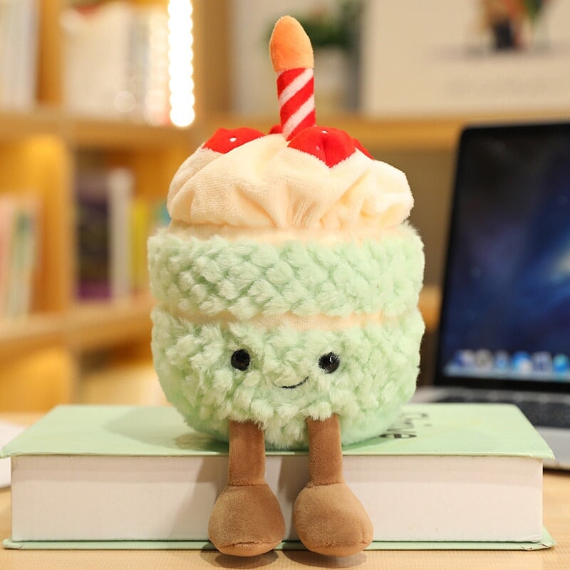 Festive Birthday Cake Plushie Pals