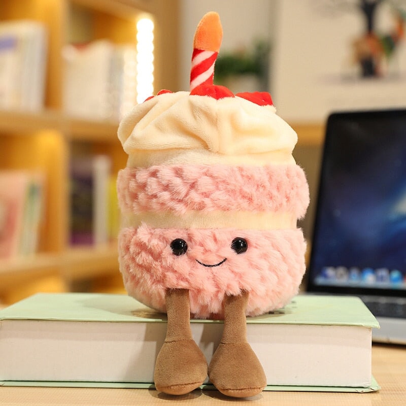 Festive Birthday Cake Plushie Pals