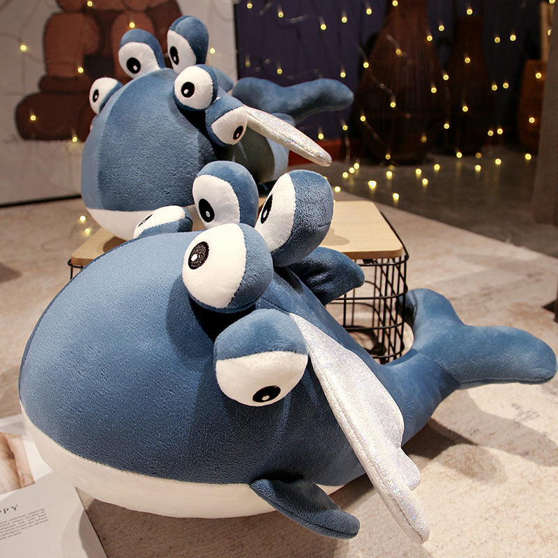 Magical Blue Winged Alien Whale Plush Toy