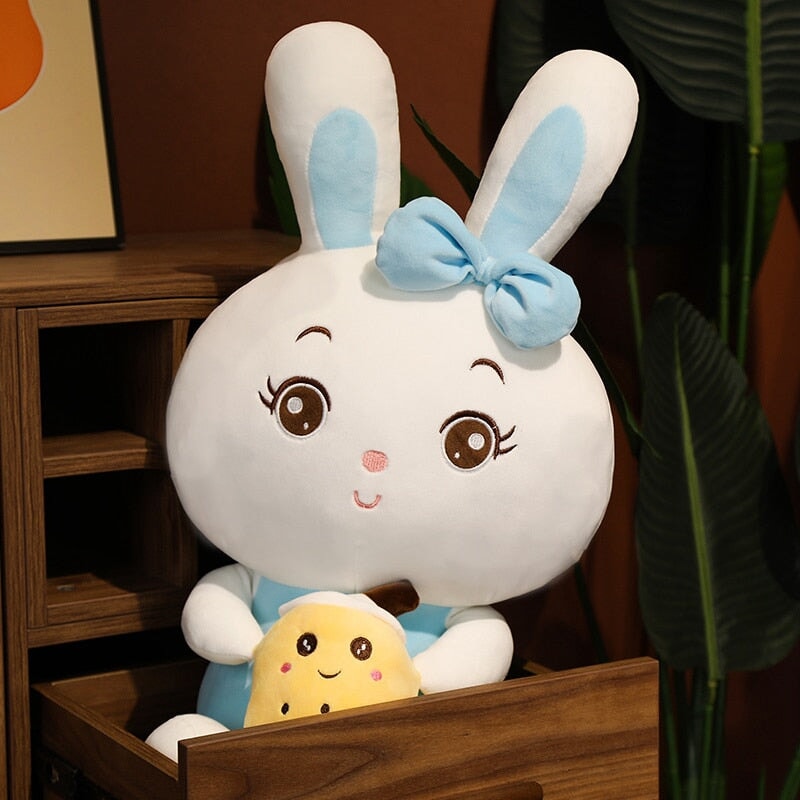 Adorable Boba Bunny Plushie Couple