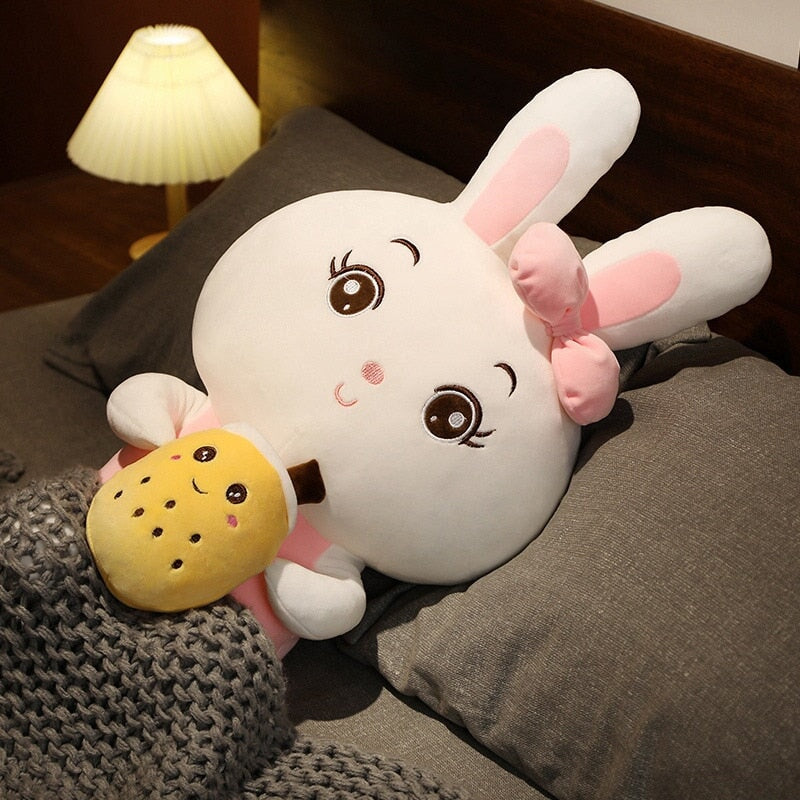 Adorable Boba Bunny Plushie Couple