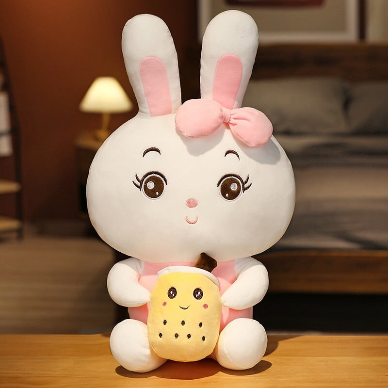 Adorable Boba Bunny Plushie Couple