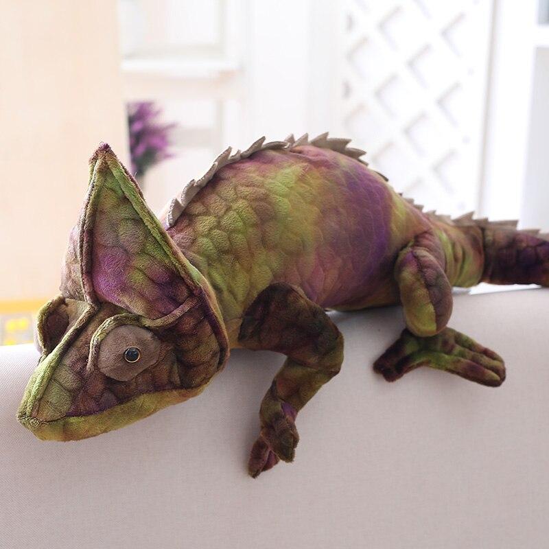 Charming Brown & Red Chameleon Plush Toy