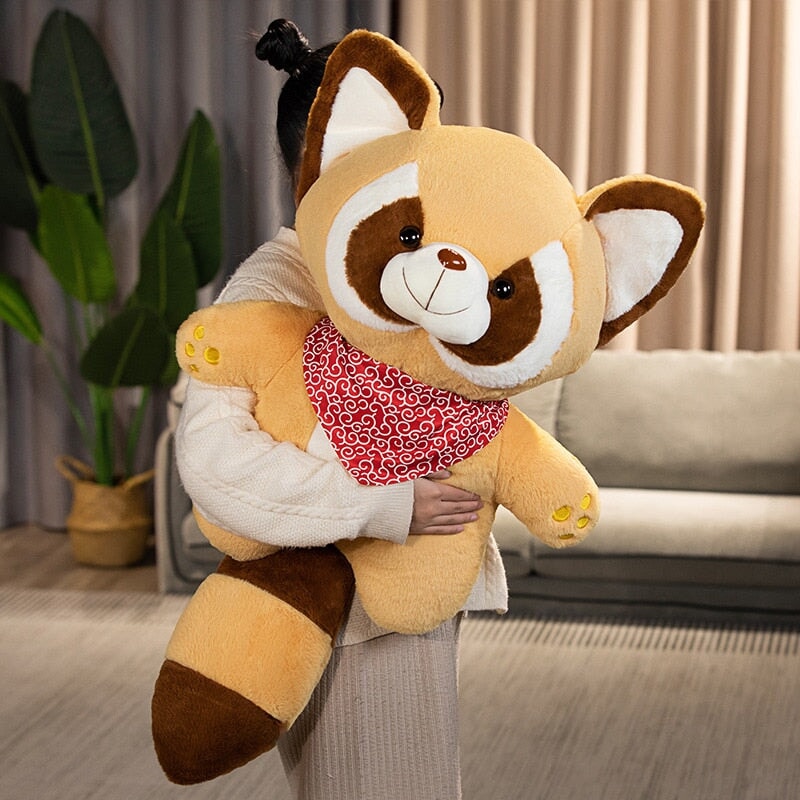 Adorable Bushy and Buster Raccoon Plush Companions