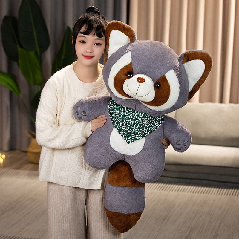 Adorable Bushy and Buster Raccoon Plush Companions