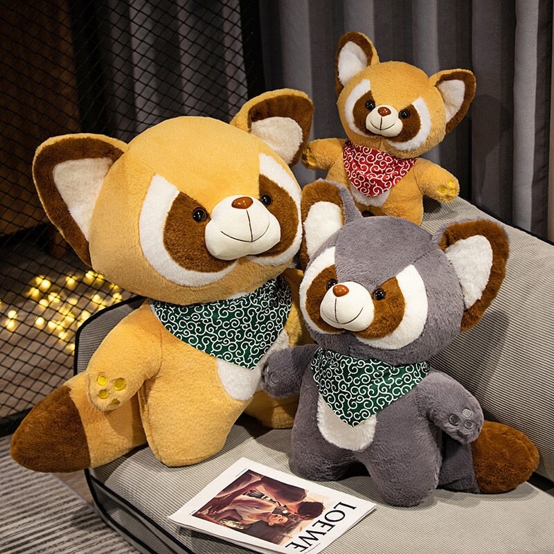 Adorable Bushy and Buster Raccoon Plush Companions