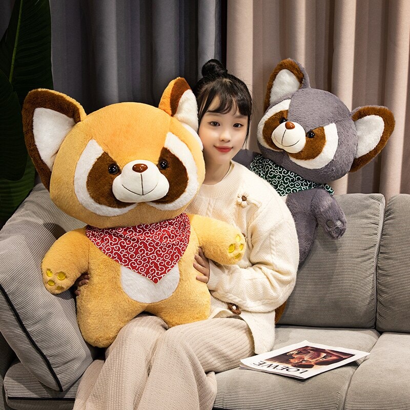 Adorable Bushy and Buster Raccoon Plush Companions
