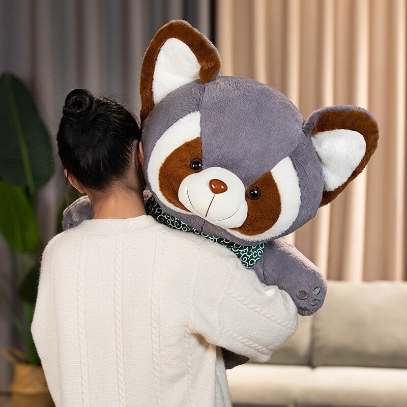 Adorable Bushy and Buster Raccoon Plush Companions