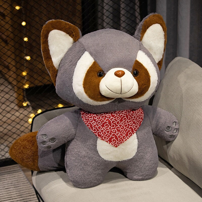 Adorable Bushy and Buster Raccoon Plush Companions
