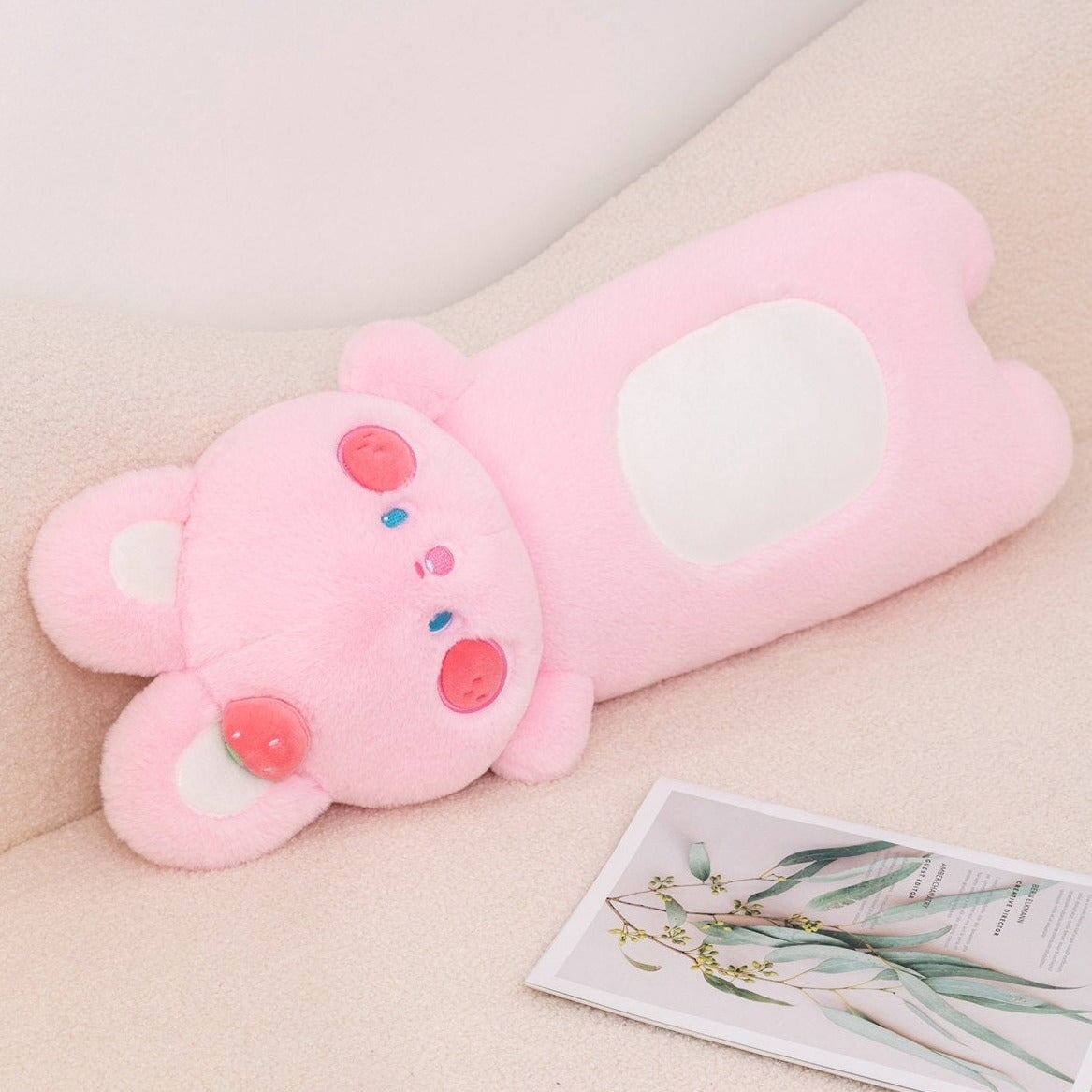 Buttons the Adorable Fluffy Pink Bunny Plush Toy