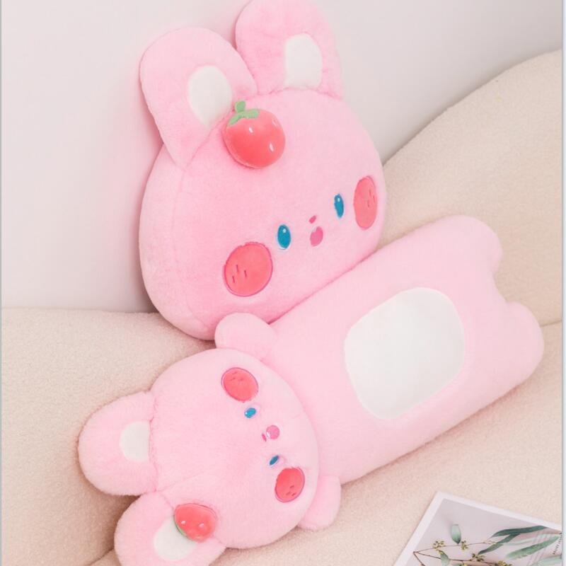 Buttons the Adorable Fluffy Pink Bunny Plush Toy