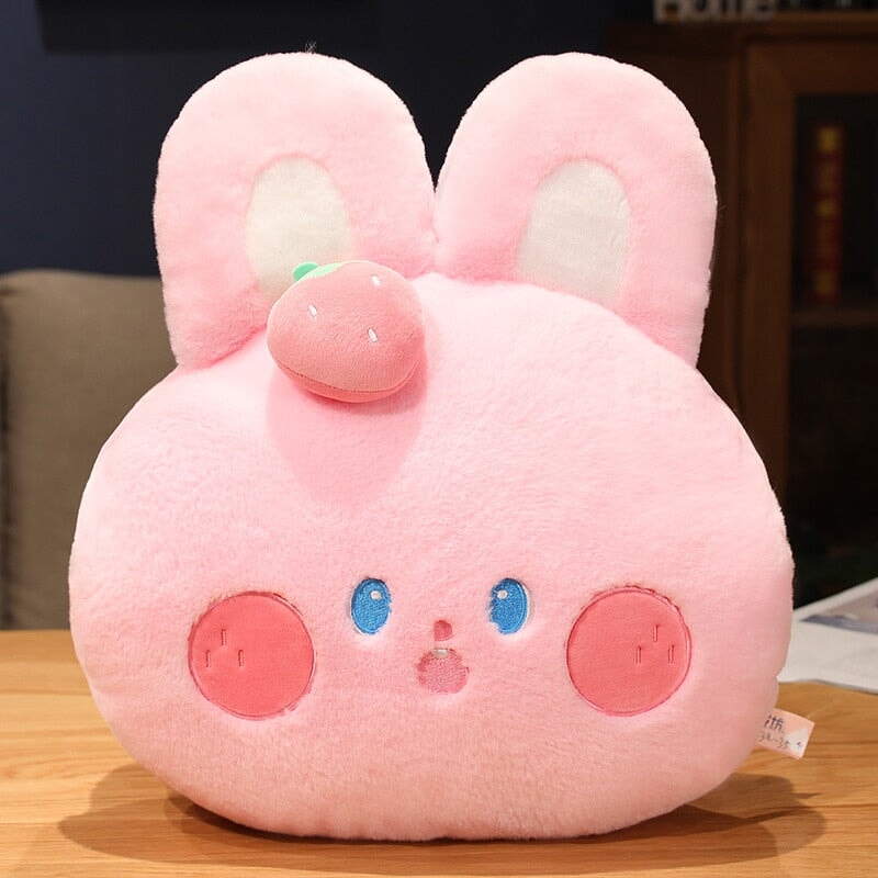 Buttons the Adorable Fluffy Pink Bunny Plush Toy