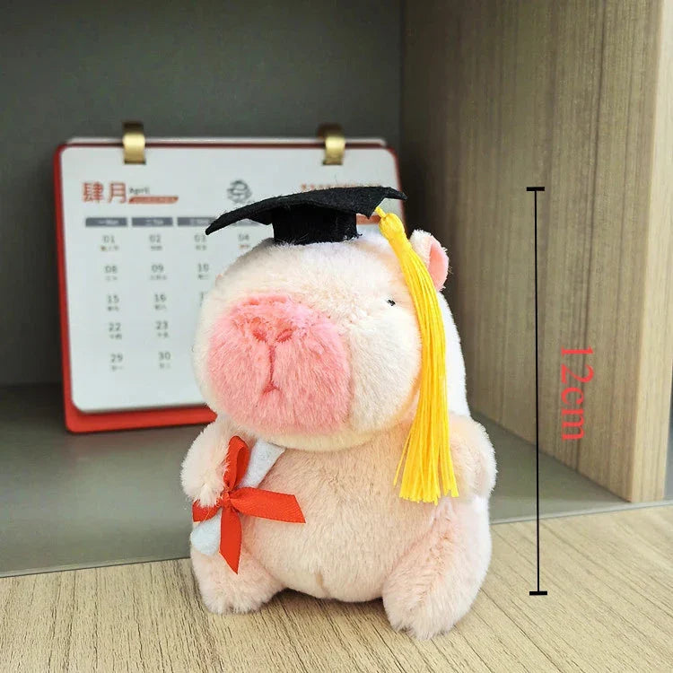Adorable Capybara Graduation Plush Toys for Celebration!