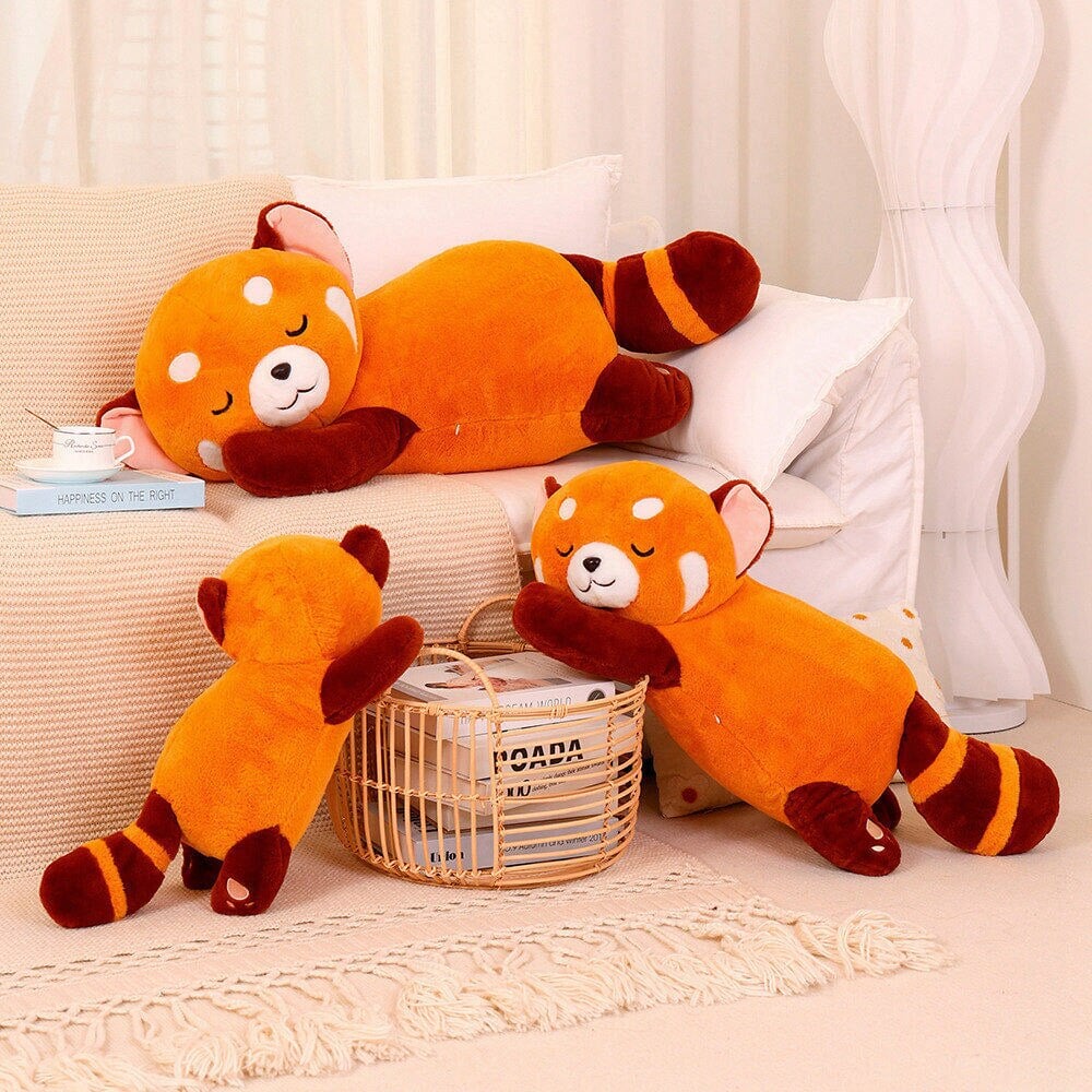 Snuggle Up with Chai the Cozy Sleeping Red Panda Plushie!