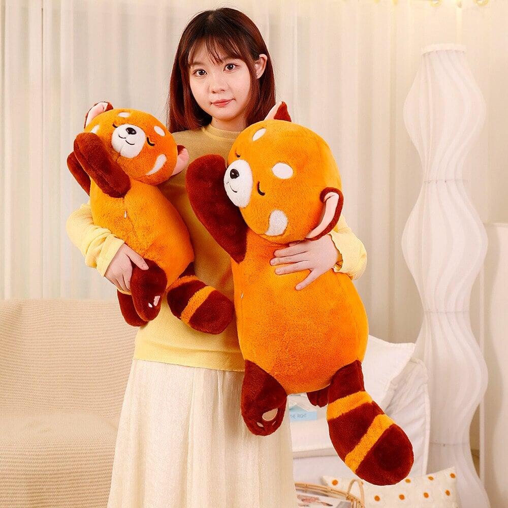 Snuggle Up with Chai the Cozy Sleeping Red Panda Plushie!