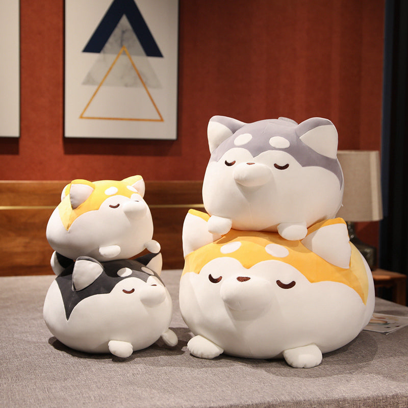 Adorably Chunky Shiba Inu Squad Plush Toys
