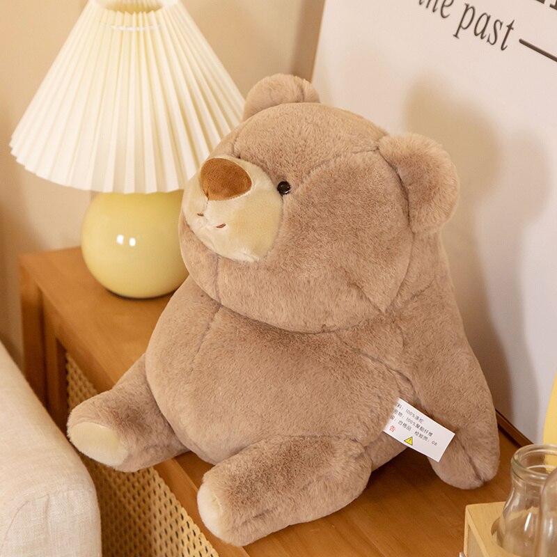Adorable Chonky Plushies: Fat Bear Panda and Polar Bear Collection