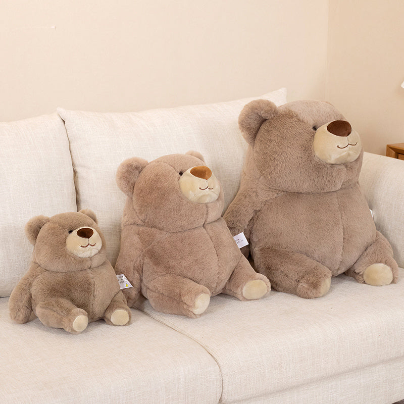 Adorable Chonky Plushies: Fat Bear Panda and Polar Bear Collection