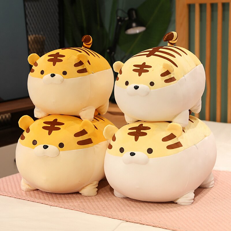 Adorable Chonky Tiger Plush Companions