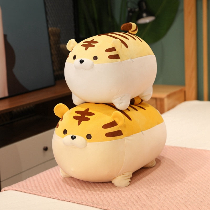 Adorable Chonky Tiger Plush Companions