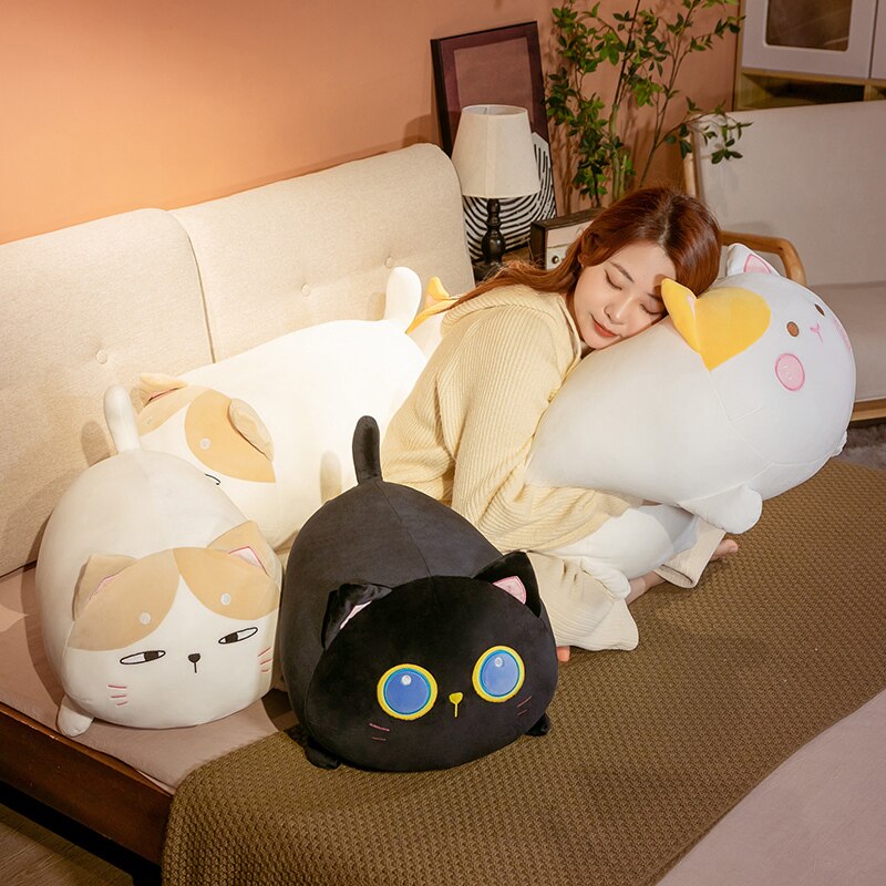 Adorable Chubby Cat Martha Tabby Kiki Plushie Collection