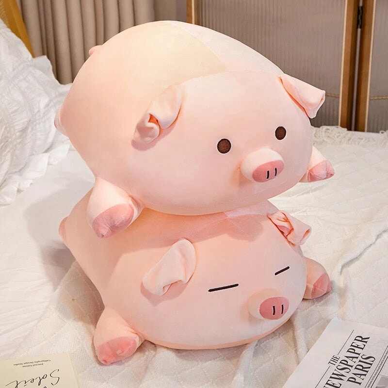 Adorable Chubby Pink Pig Plushies - Just Arrived!