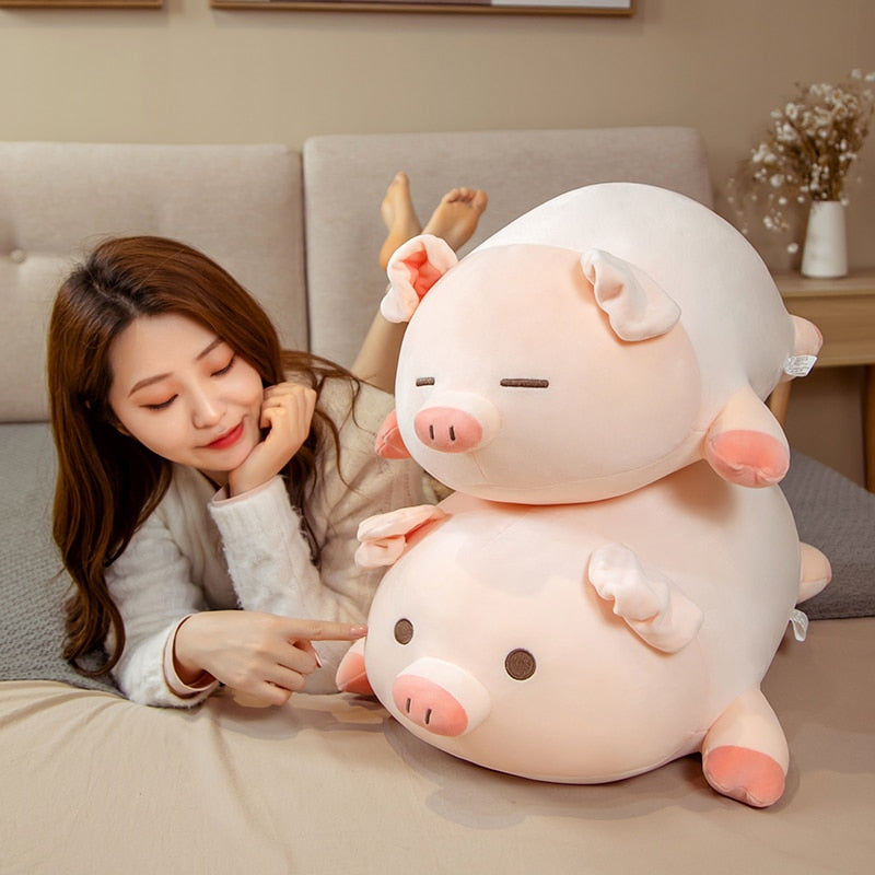Adorable Chubby Pink Pig Plushies - Just Arrived!