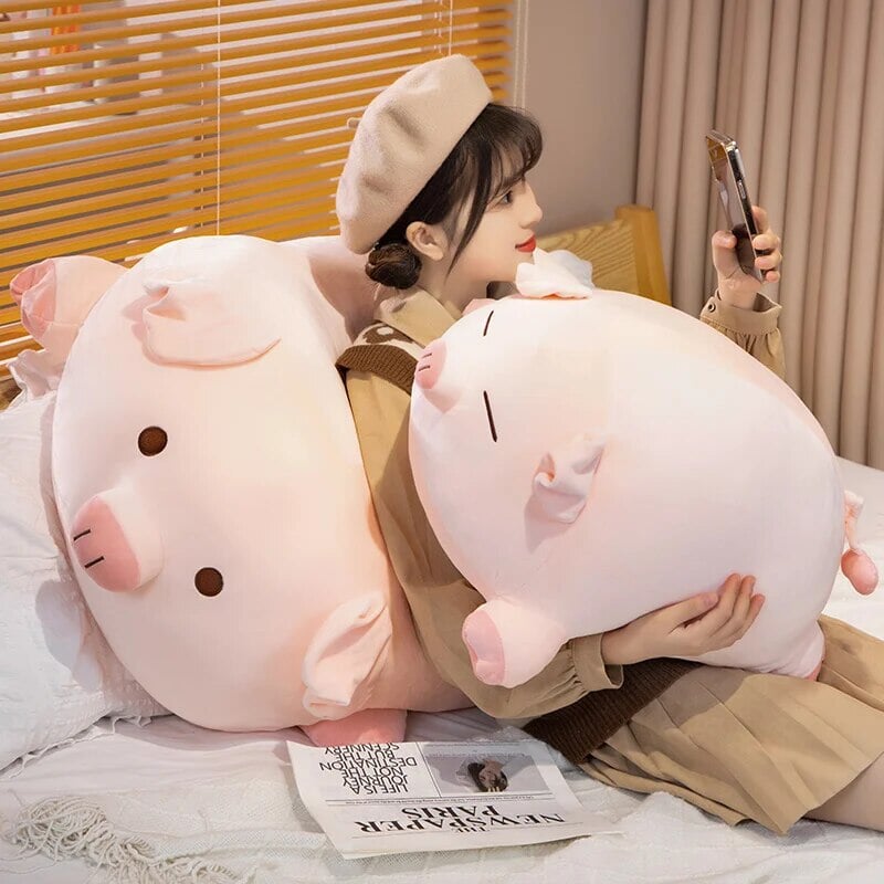 Adorable Chubby Pink Pig Plushies - Just Arrived!