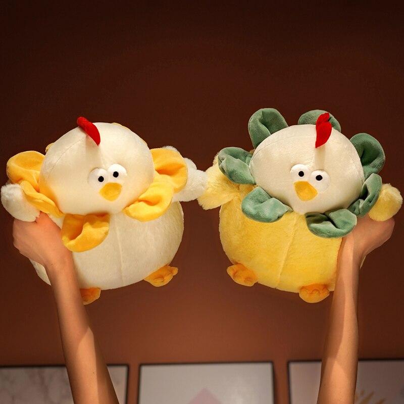 Adorably Chubby Round Chicken Plush Toy