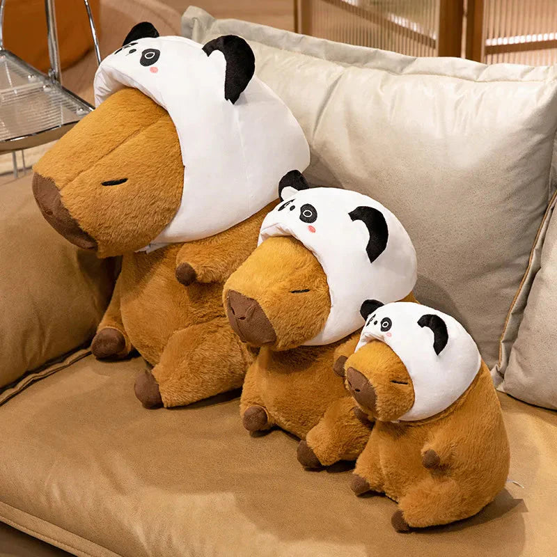 Adorable Chunky Capybara Plush Toy with Cute Hat